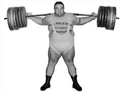 Paul Anderson getting ready to squat