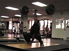 90kg One-Handed Snatch