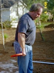 John Brookfield demonstrating the Plate See Saw