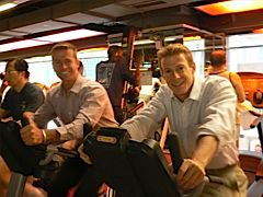 Rob Deveraux (California Fitness) and Doug Woodring (Motorwave) Rob Deveraux (California Fitness) and Doug Woodring (Motorwave)