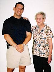 Craig Marcacci with one of his students