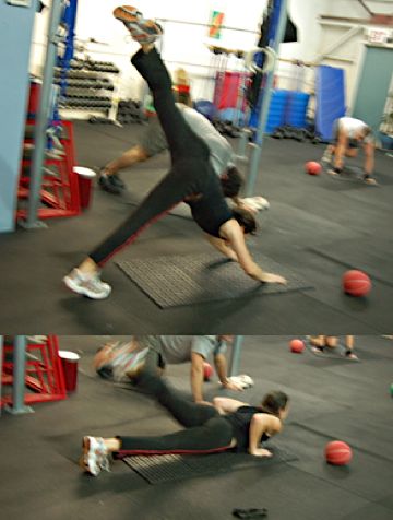 One-Legged Divebomber Push-up