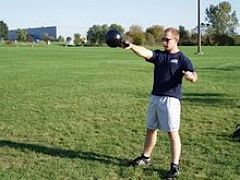 BJ swinging 70lb bell