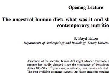 Ancestral Human Diet