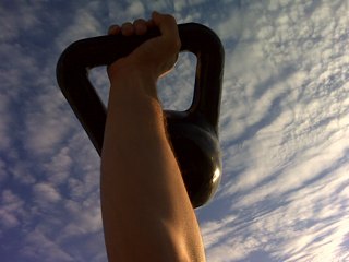 Summer kettlebell training
