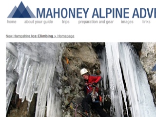 New Hamspshire Ice Climbing