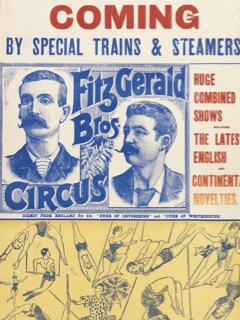 Poster for Fitzgerald Bros' Circus