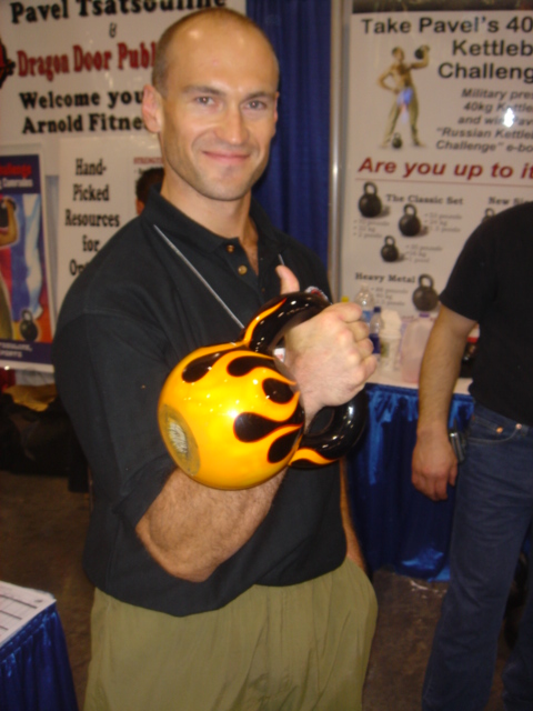 Pavel with kettlebell